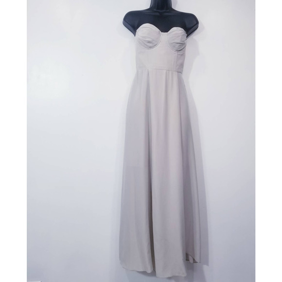 ZIMMERMANN Strapless Long Gown with Slit Sz 1 - Picture 1 of 14